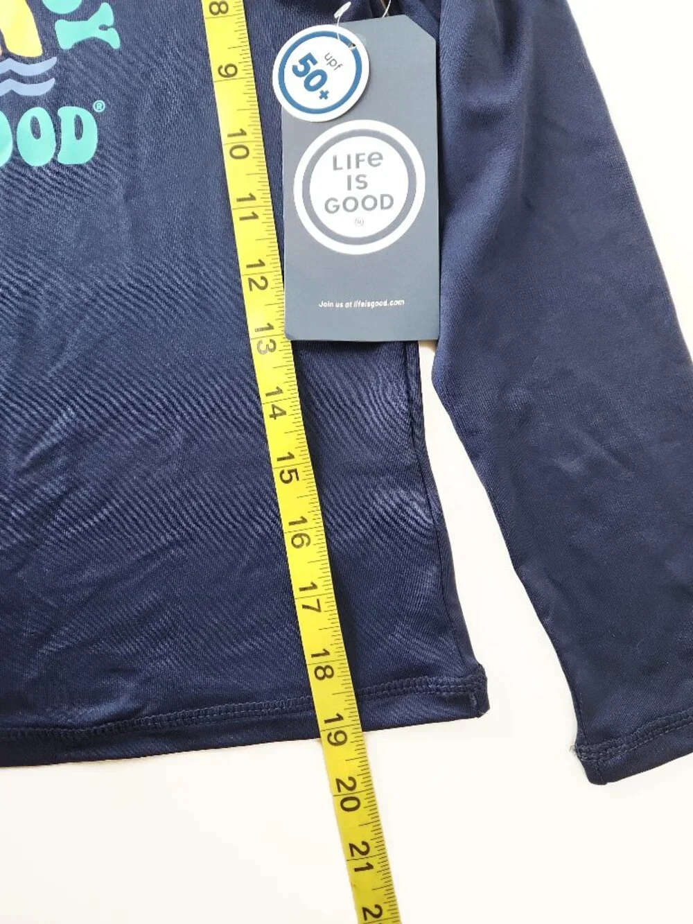 Kids Life Is Good long sleeve sunshirt swimwear rashguard  large L NWT